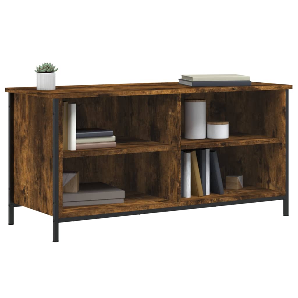 Meuble TV Chêne fumé 100x40x50 cm Bois d'ingénierie - XIOS
