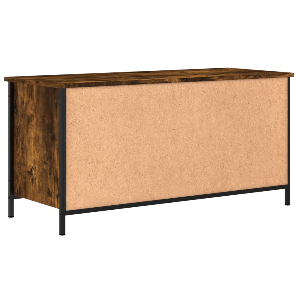 Meuble TV Chêne fumé 100x40x50 cm Bois d'ingénierie - XIOS