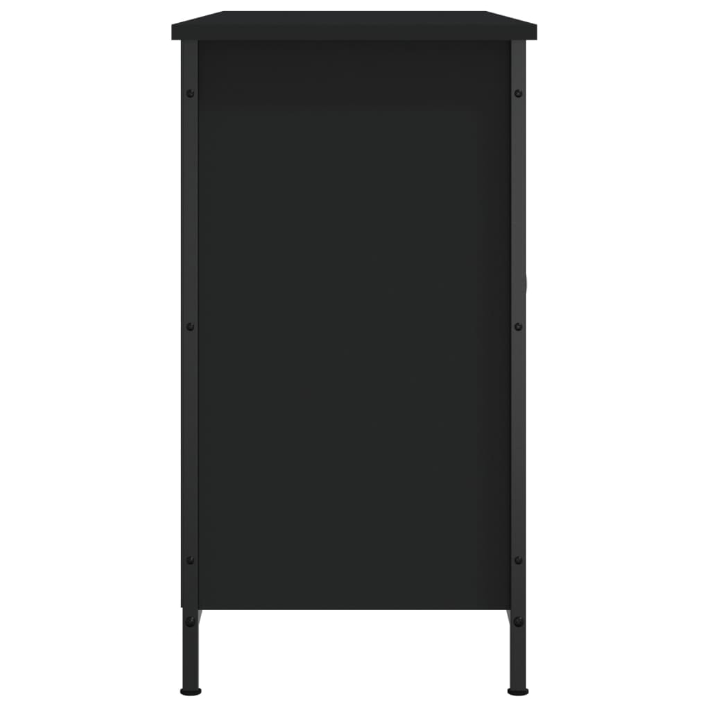 Meuble TV noir 100x35x65 cm bois d'ingénierie - XIOS