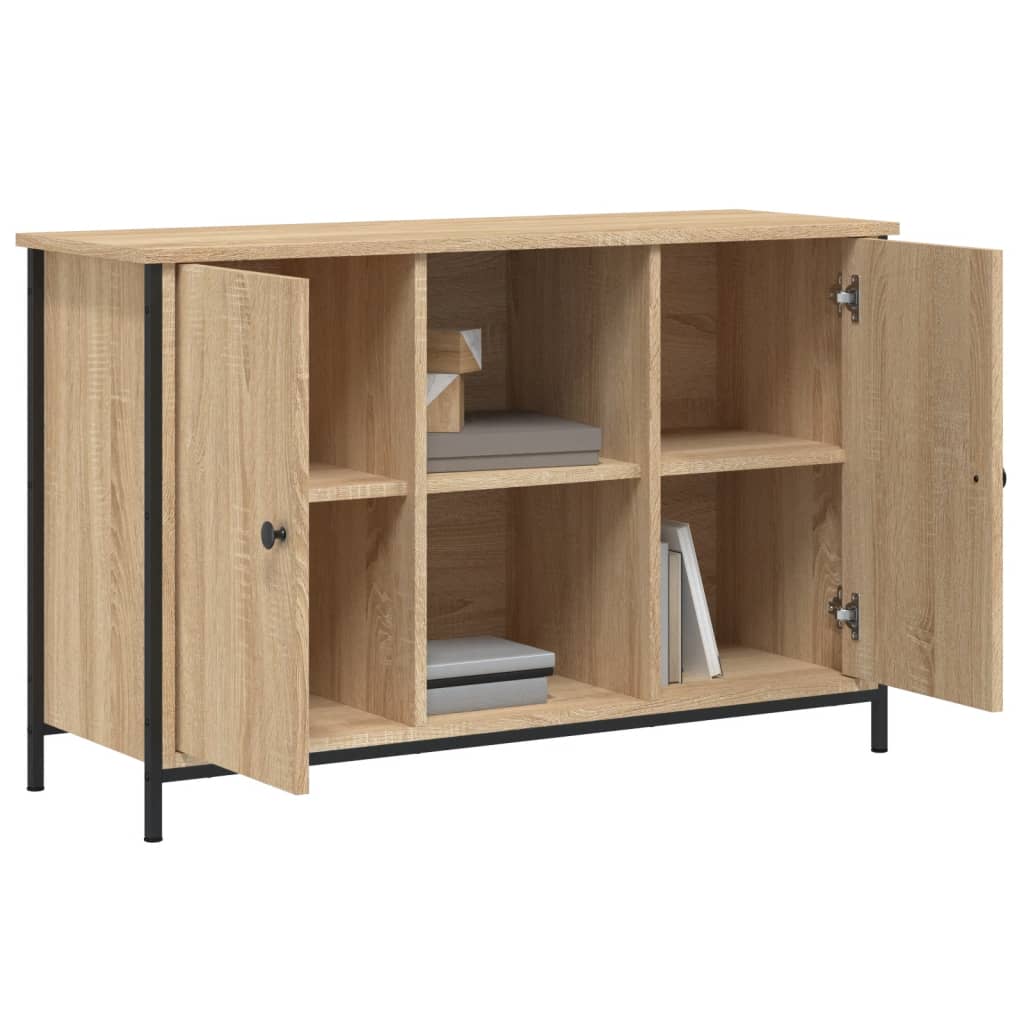 Meuble TV chêne sonoma 100x35x65 cm bois d'ingénierie - XIOS