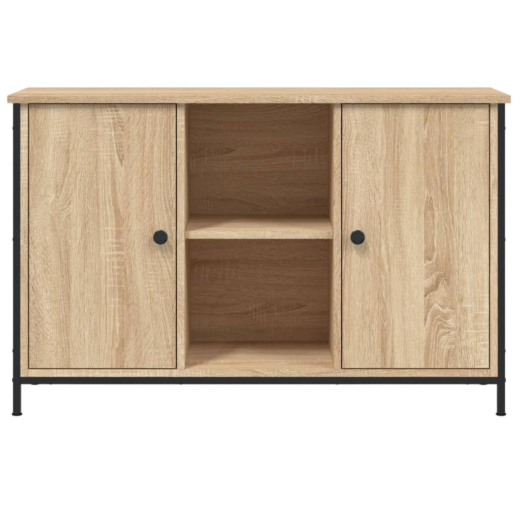 Meuble TV chêne sonoma 100x35x65 cm bois d'ingénierie - XIOS