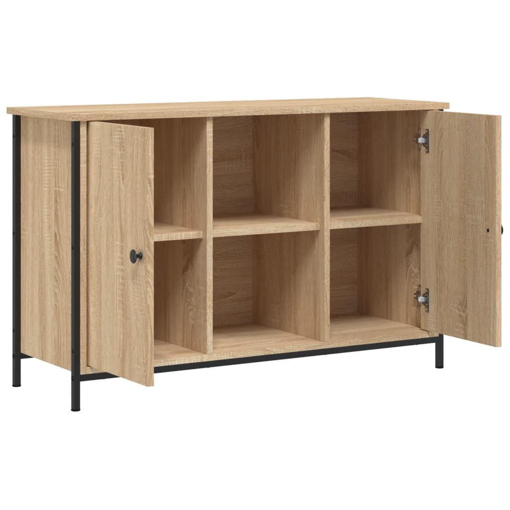 Meuble TV chêne sonoma 100x35x65 cm bois d'ingénierie - XIOS