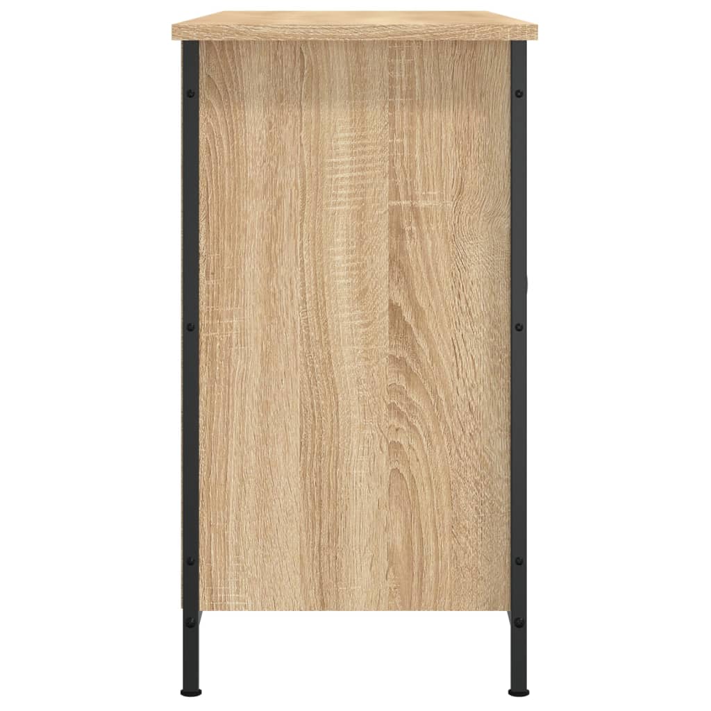 Meuble TV chêne sonoma 100x35x65 cm bois d'ingénierie - XIOS