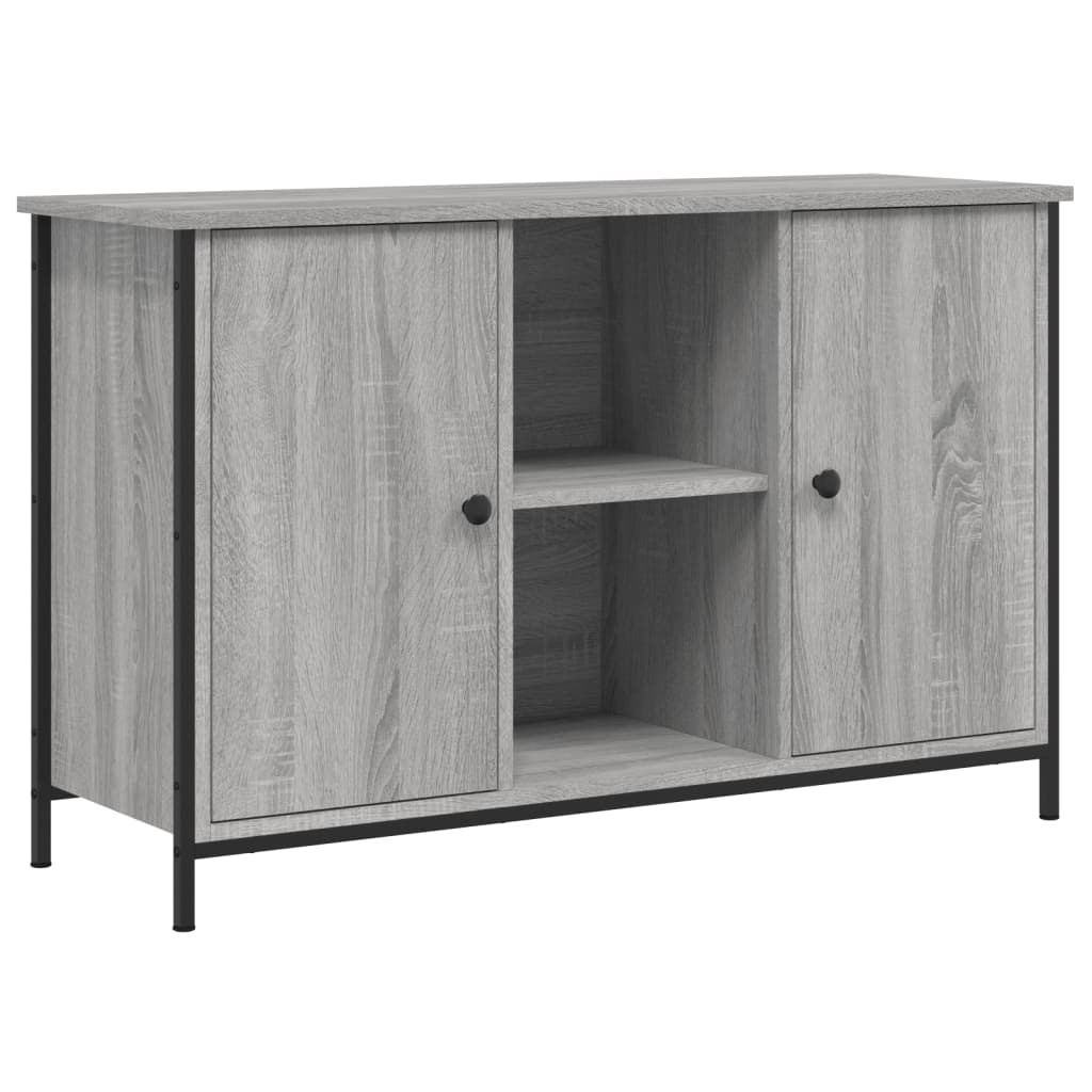 Meuble TV sonoma gris 100x35x65 cm bois d'ingénierie - XIOS