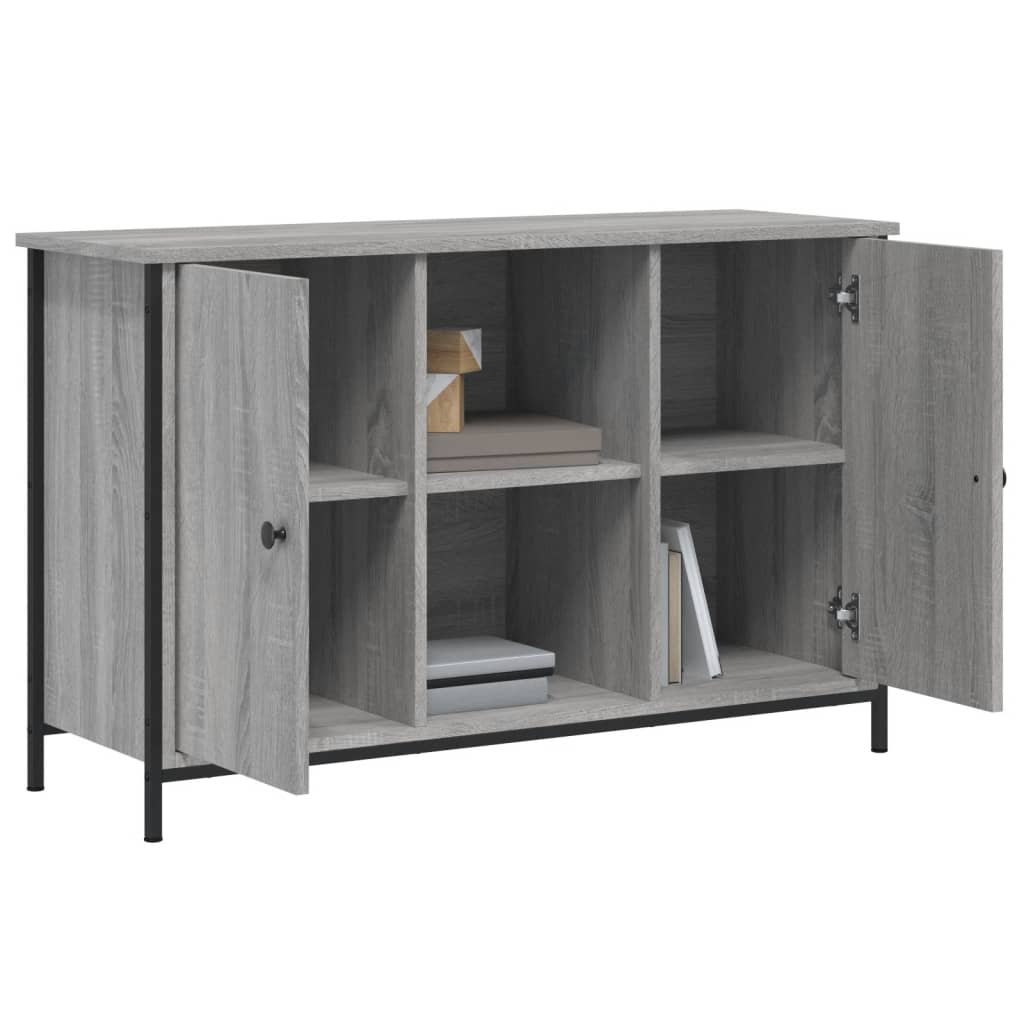Meuble TV sonoma gris 100x35x65 cm bois d'ingénierie - XIOS