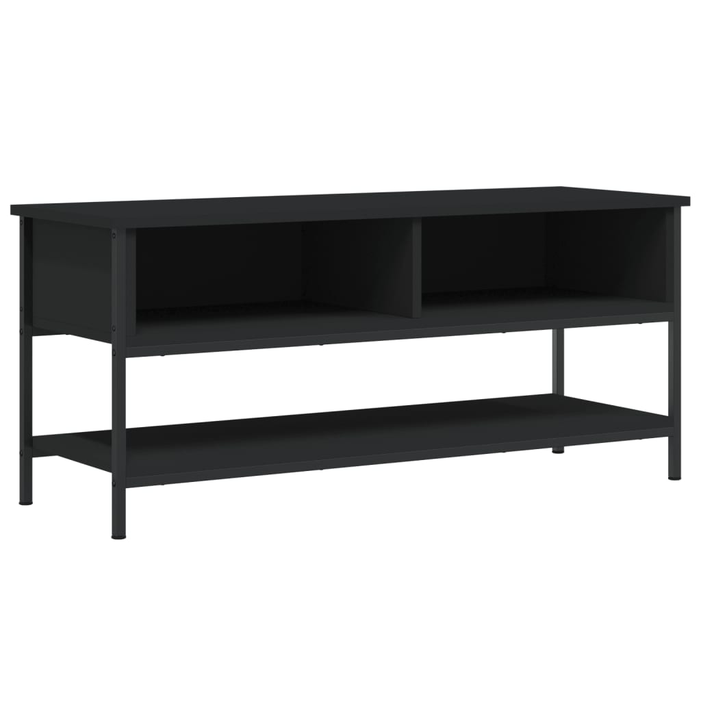Meuble TV noir 100x35x45 cm bois d'ingénierie - XIOS