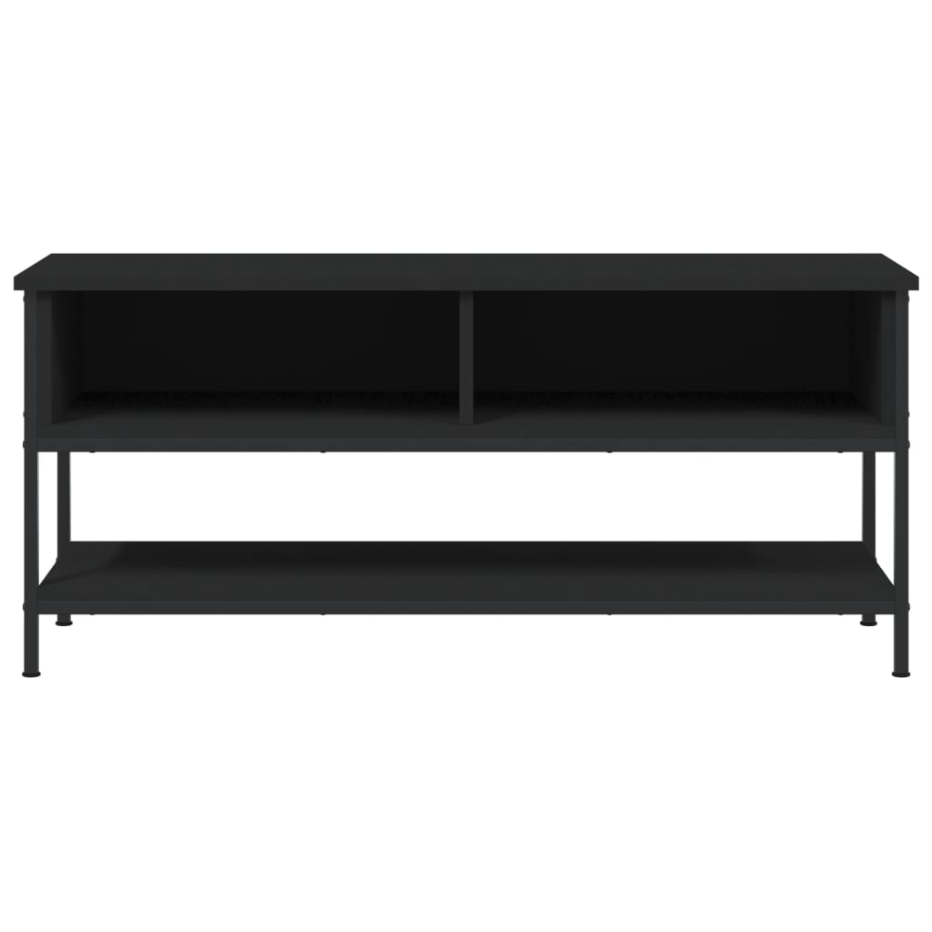 Meuble TV noir 100x35x45 cm bois d'ingénierie - XIOS