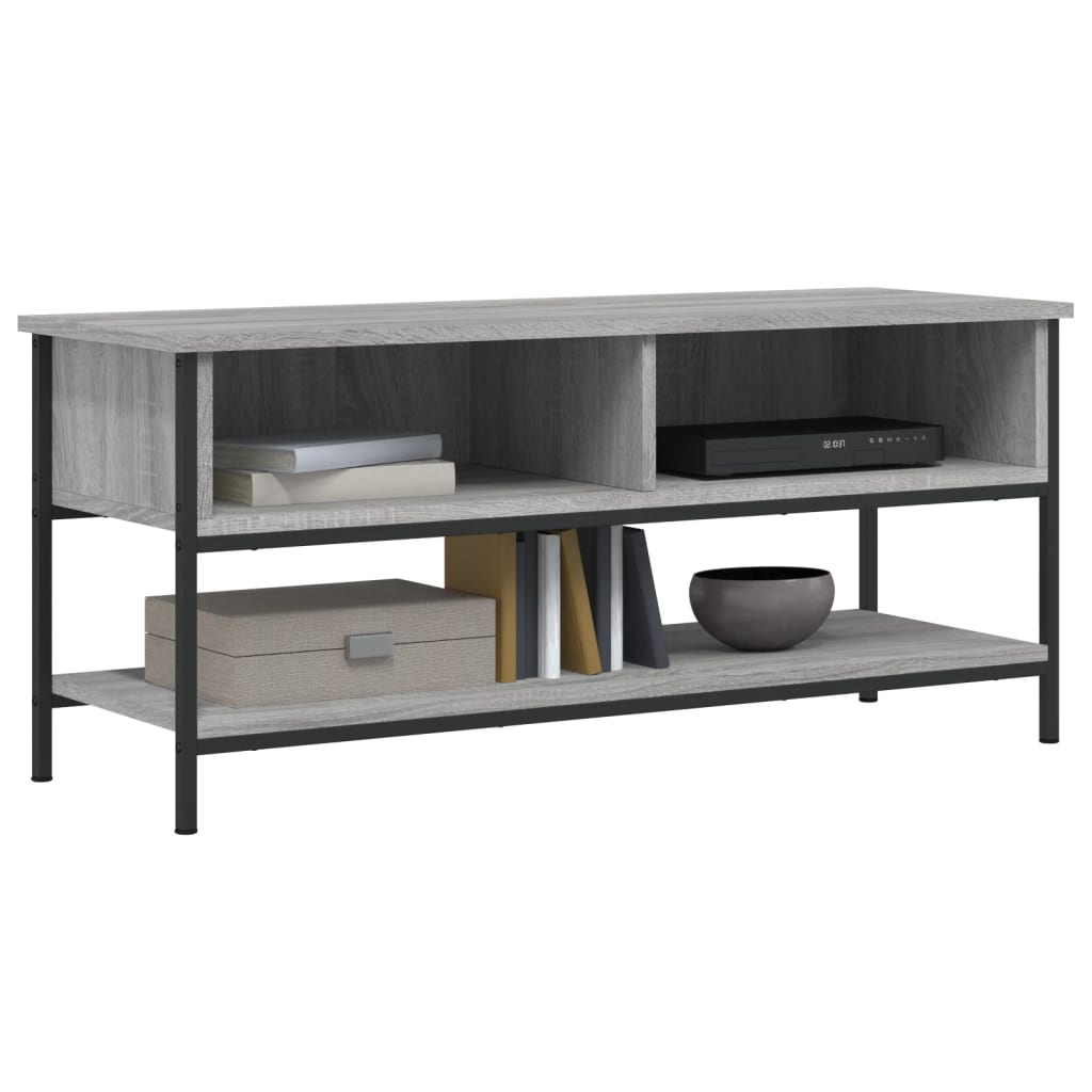 Meuble TV sonoma gris 100x35x45 cm bois d'ingénierie - XIOS
