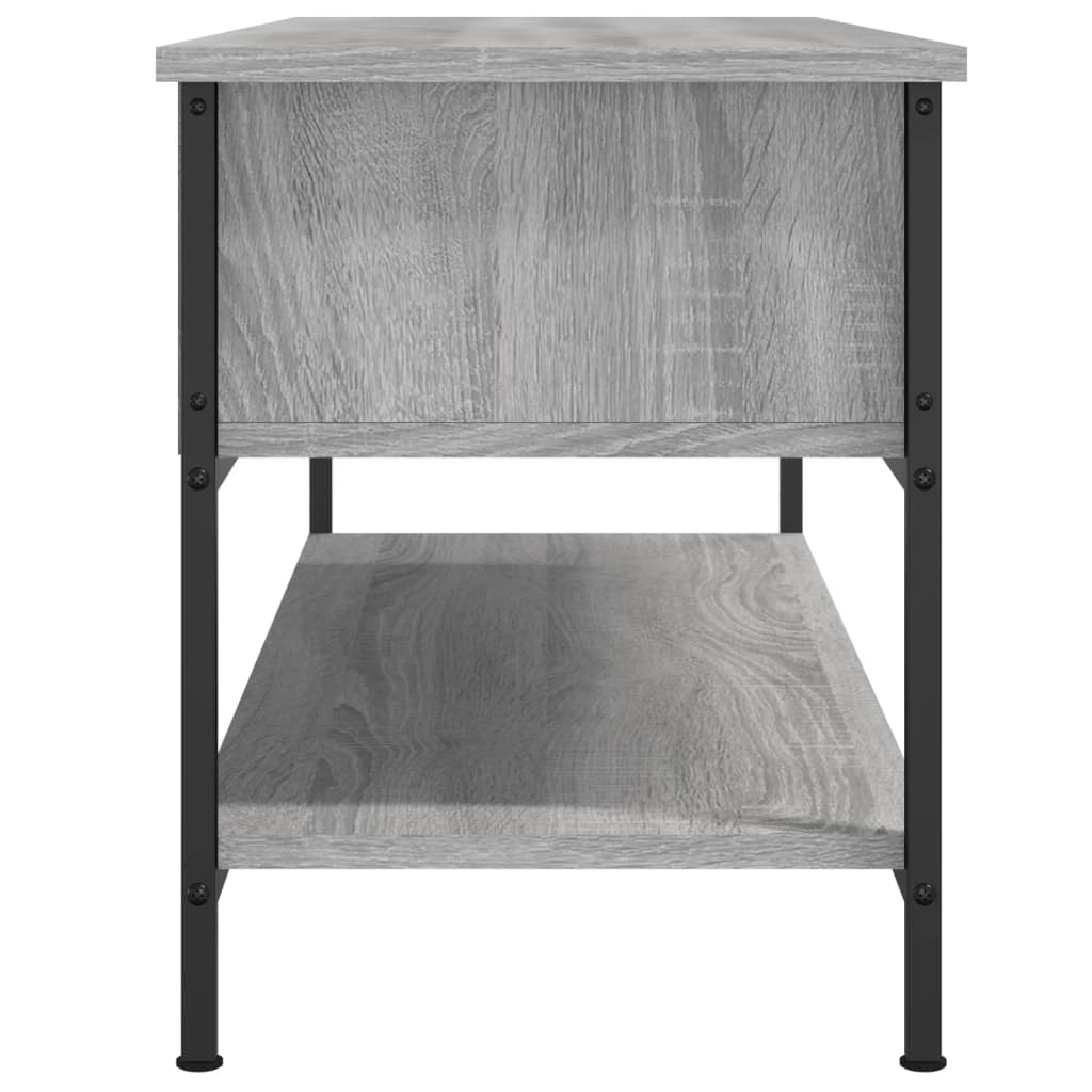 Meuble TV sonoma gris 100x35x45 cm bois d'ingénierie - XIOS