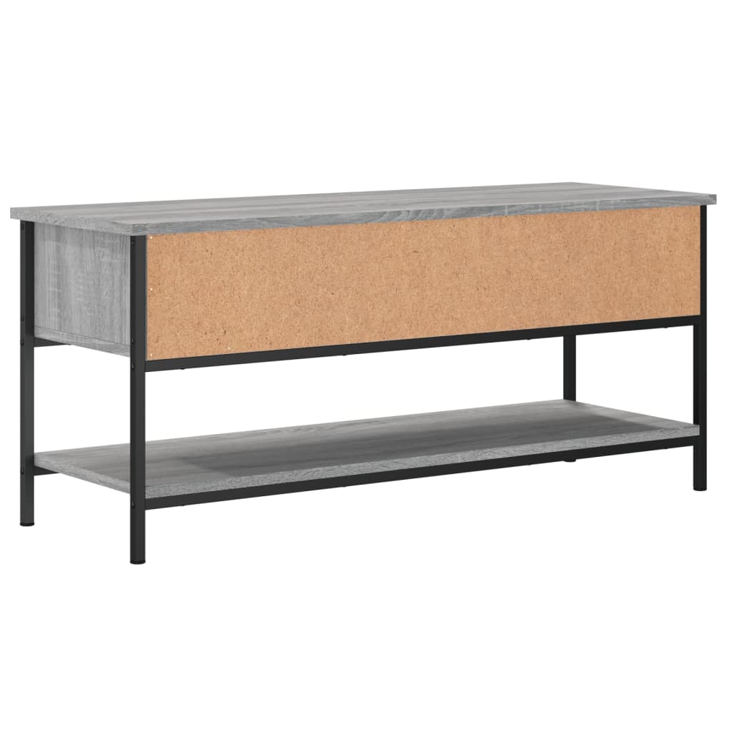Meuble TV sonoma gris 100x35x45 cm bois d'ingénierie - XIOS