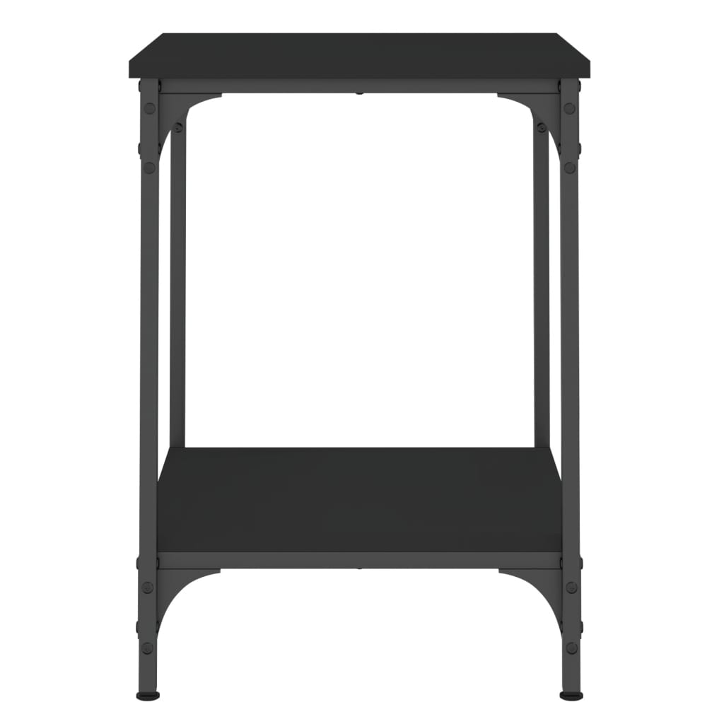 Table basse noir 40x40x55 cm bois d'ingénierie - XIOS