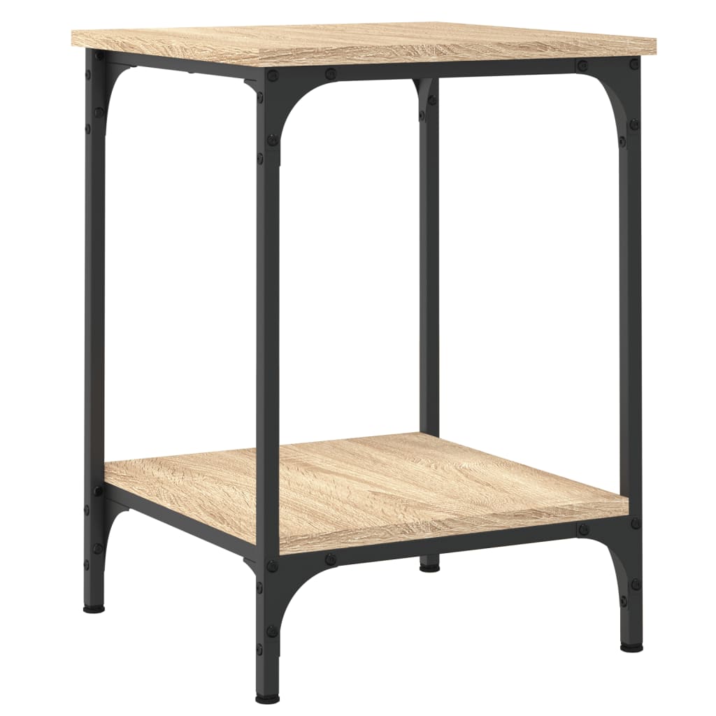 Table basse chêne sonoma 40x40x55 cm bois d'ingénierie - XIOS