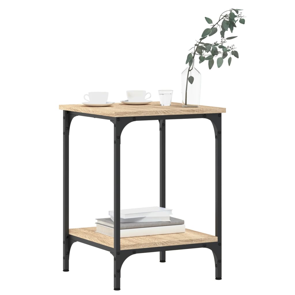 Table basse chêne sonoma 40x40x55 cm bois d'ingénierie - XIOS