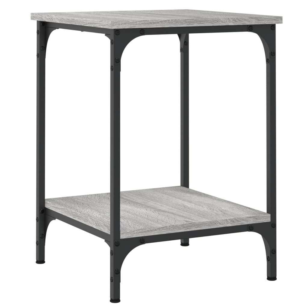 Table basse sonoma gris 40x40x55 cm bois d'ingénierie - XIOS