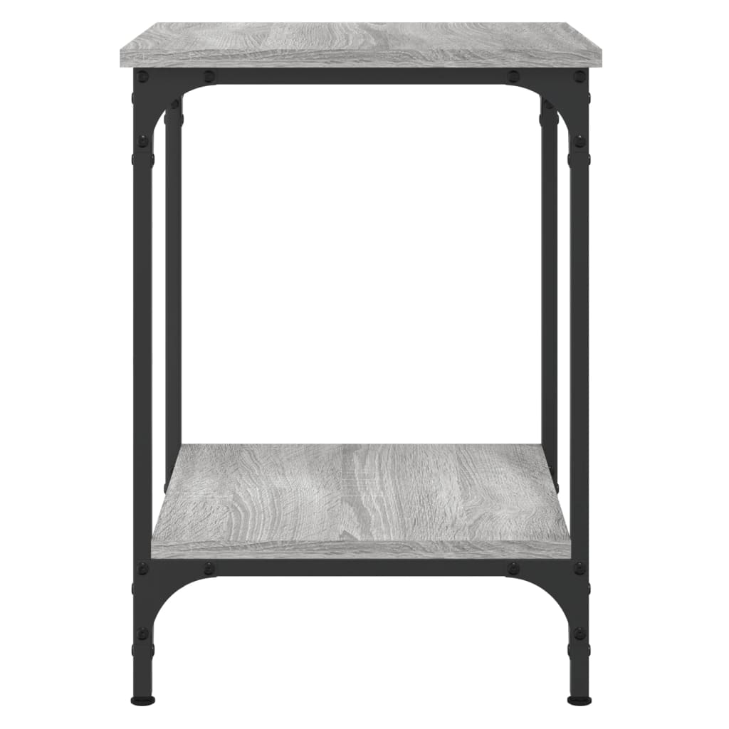 Table basse sonoma gris 40x40x55 cm bois d'ingénierie - XIOS