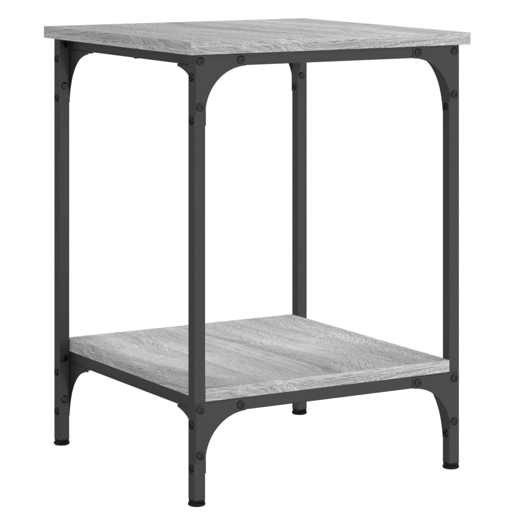 Table basse sonoma gris 40x40x55 cm bois d'ingénierie - XIOS