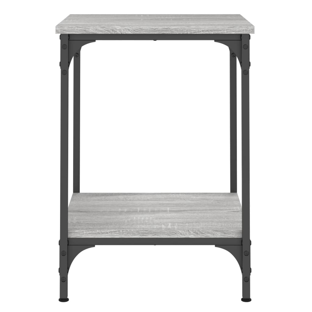 Table basse sonoma gris 40x40x55 cm bois d'ingénierie - XIOS