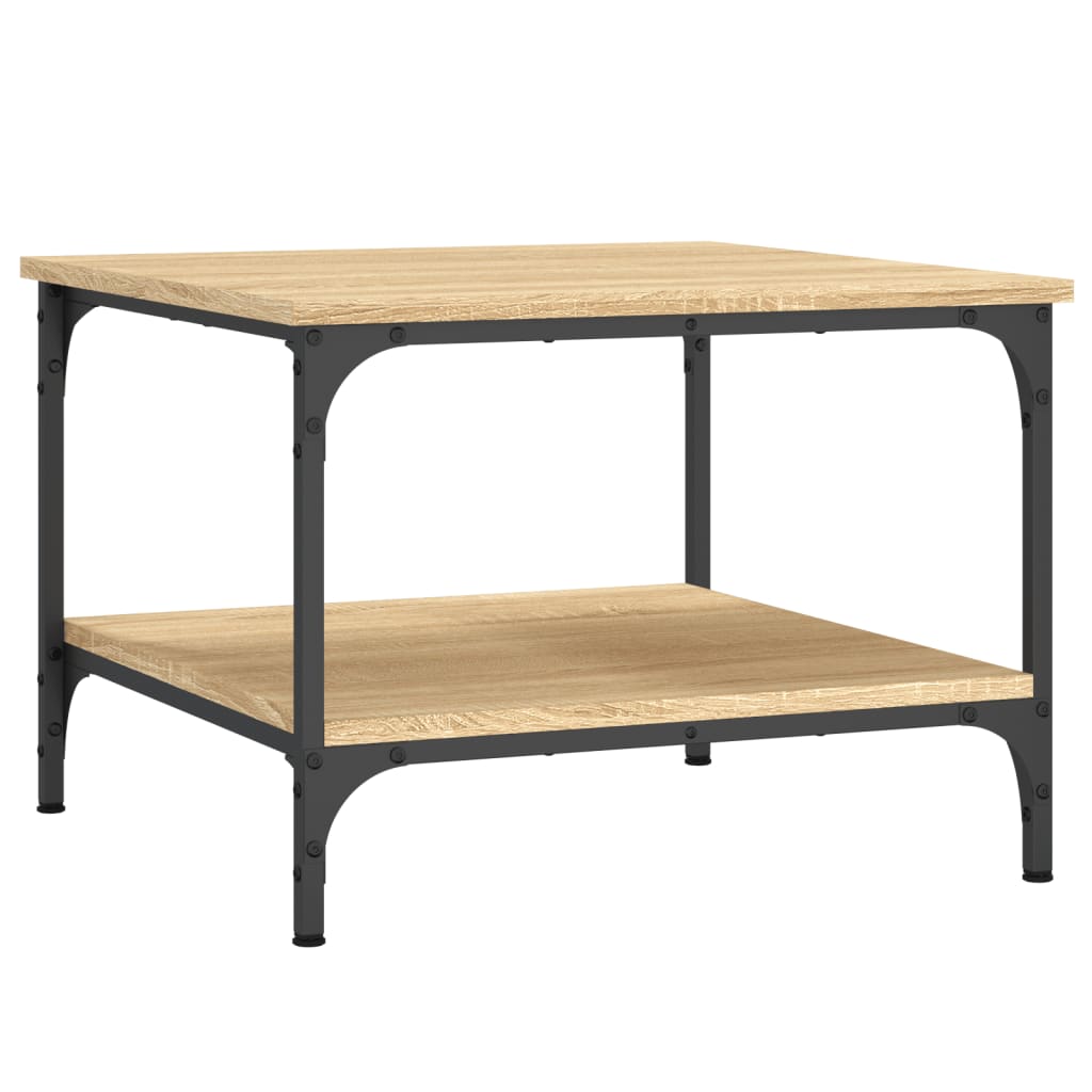Table basse chêne sonoma 55x55x40 cm bois d'ingénierie - XIOS