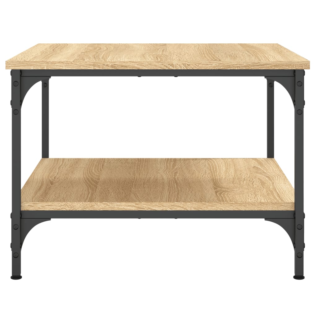 Table basse chêne sonoma 55x55x40 cm bois d'ingénierie - XIOS