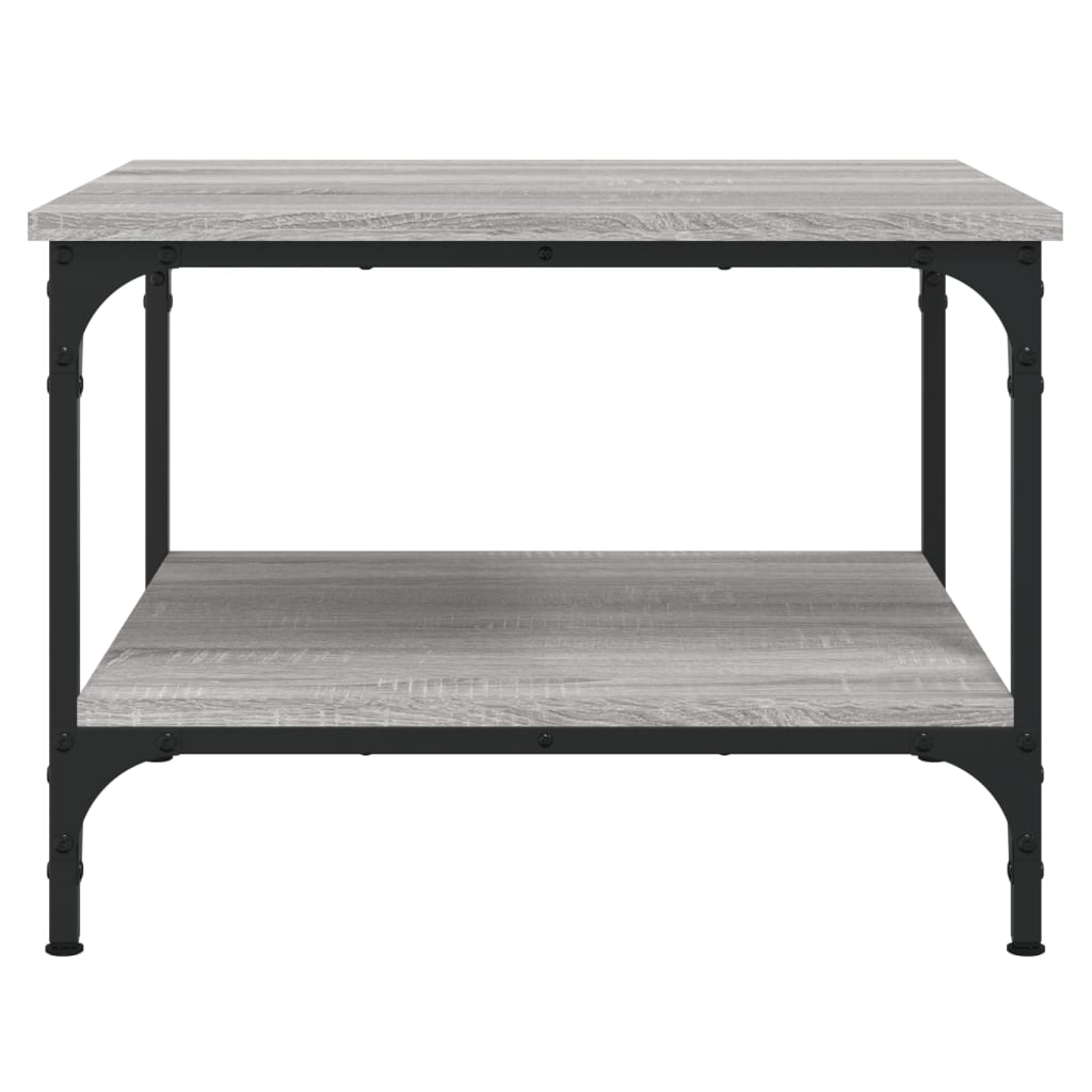 Table basse sonoma gris 55x55x40 cm bois d'ingénierie - XIOS