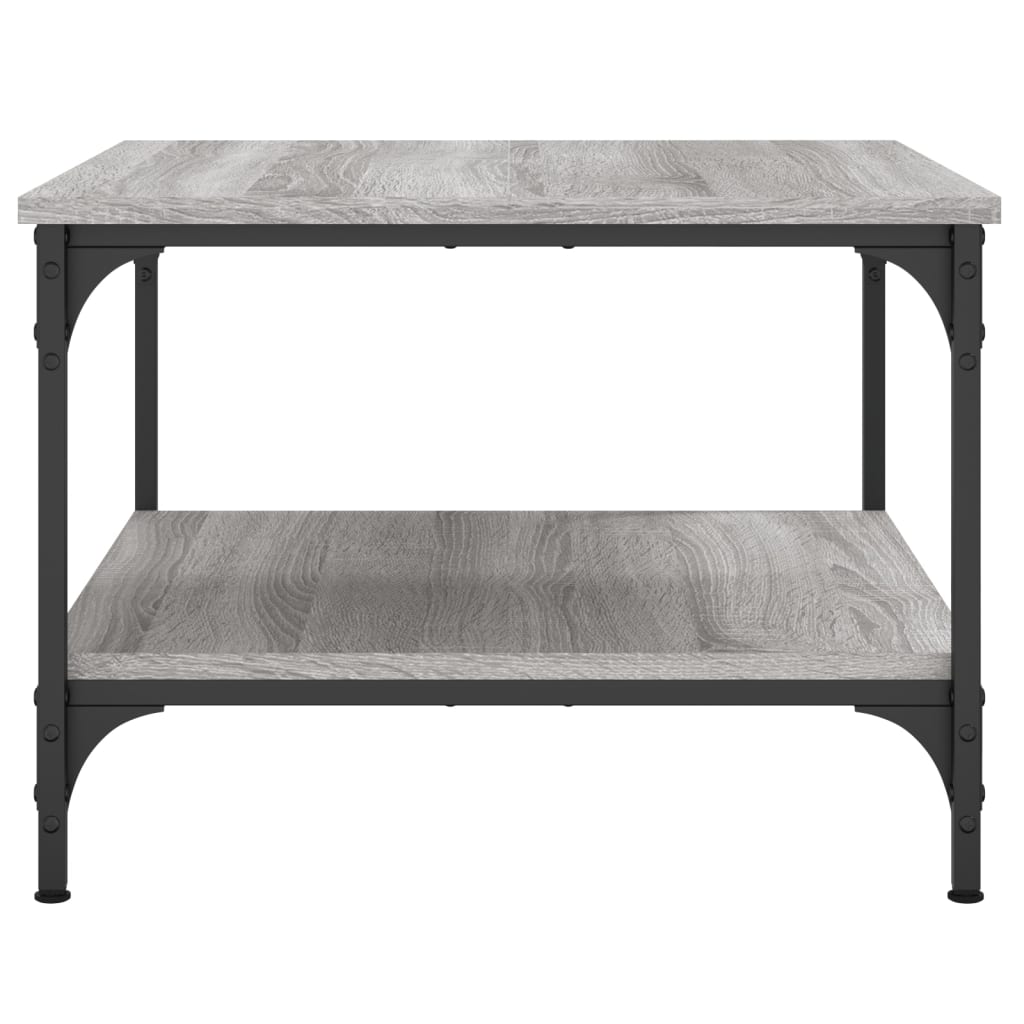 Table basse sonoma gris 55x55x40 cm bois d'ingénierie - XIOS