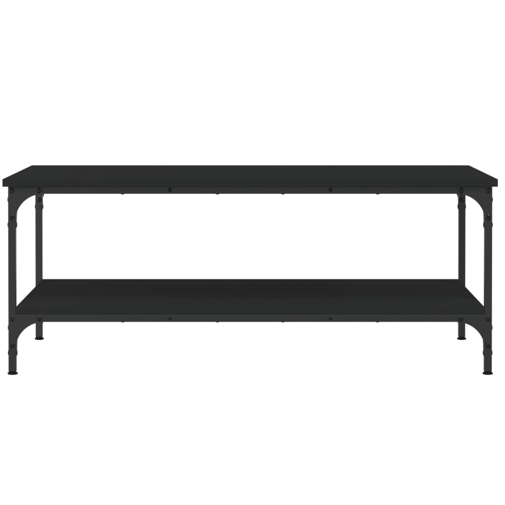Table basse noir 100x55x40 cm bois d'ingénierie - XIOS