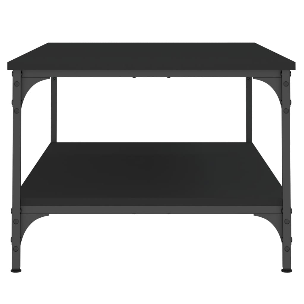 Table basse noir 100x55x40 cm bois d'ingénierie - XIOS