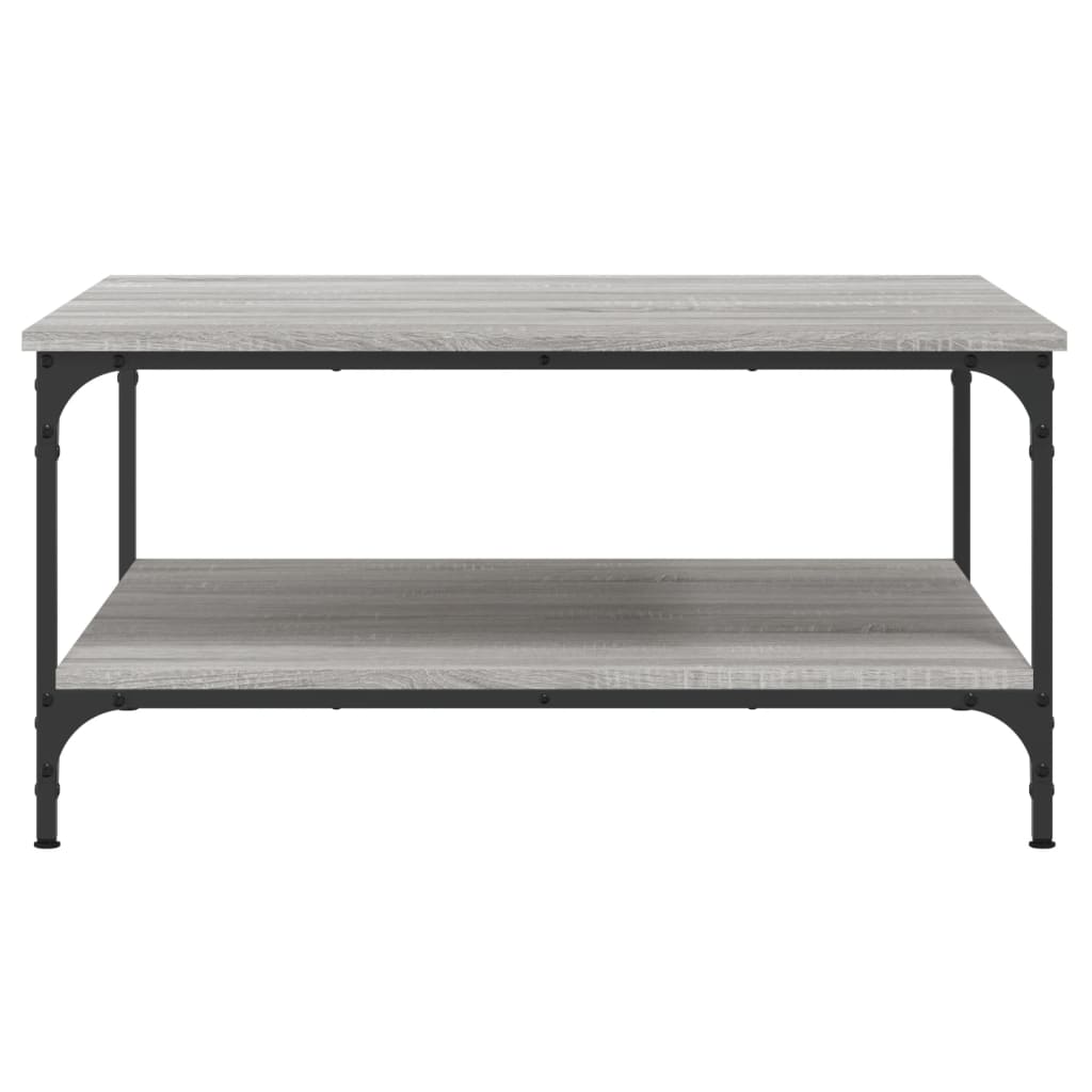 Table basse sonoma gris 80x80x40 cm bois d'ingénierie - XIOS