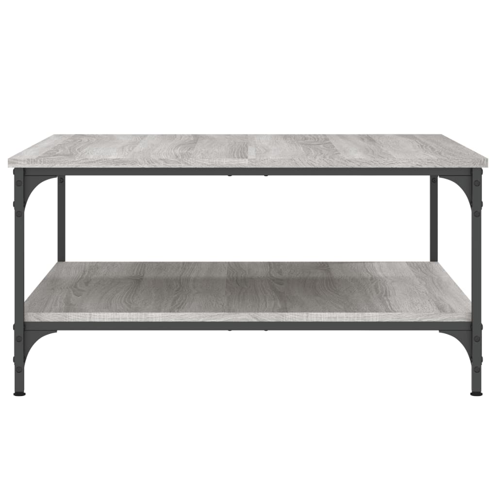 Table basse sonoma gris 80x80x40 cm bois d'ingénierie - XIOS