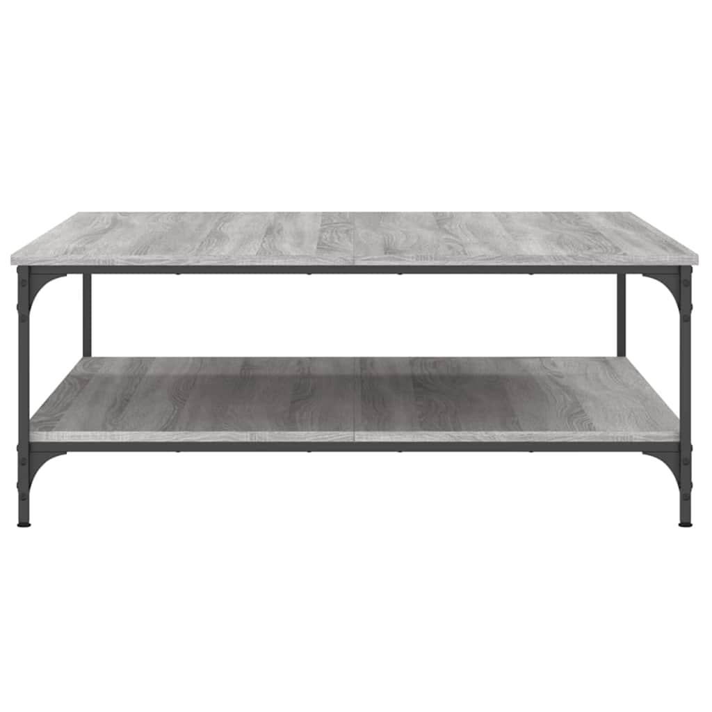 Table basse sonoma gris 100x100x40 cm bois d'ingénierie - XIOS