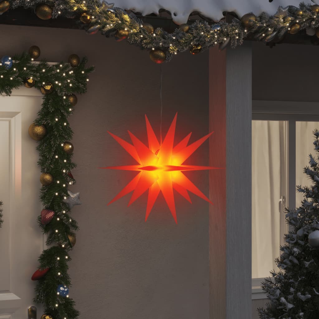 Lumières de Noël avec LED 3 pcs pliable rouge 57 cm - XIOS