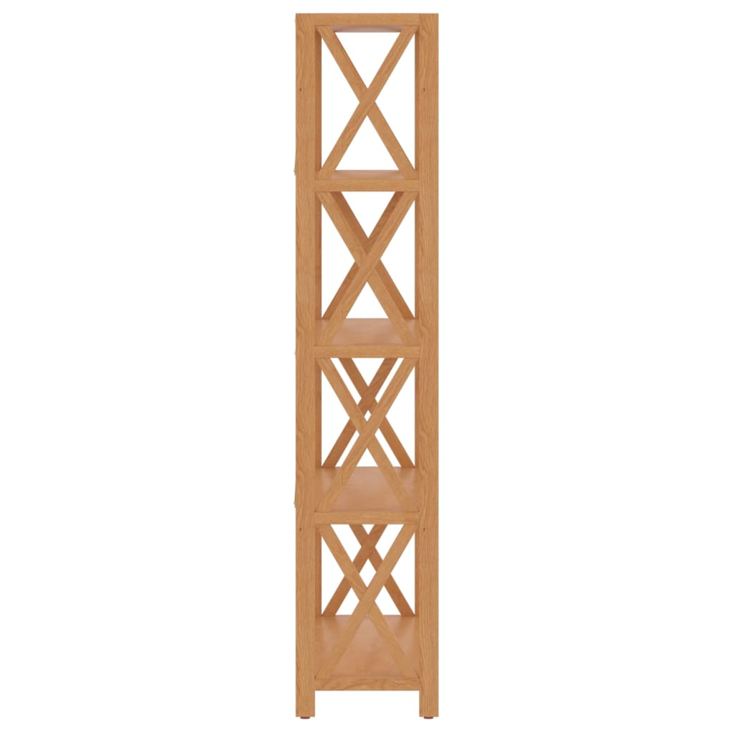Étagère à 5 niveaux 80x30x146 cm bois de chêne massif - XIOS
