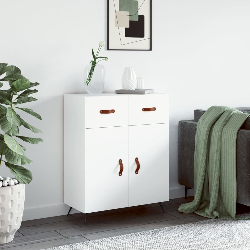 Buffet blanc 69,5x34x90 cm bois d'ingénierie - XIOS