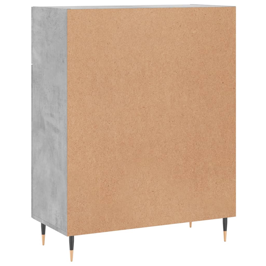 Buffet gris béton 69,5x34x90 cm bois d'ingénierie - XIOS
