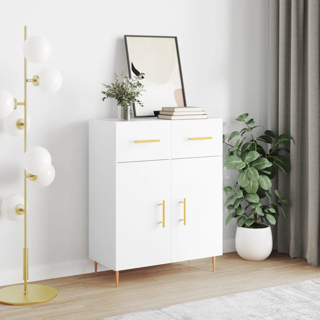 Buffet blanc 69,5x34x90 cm bois d'ingénierie - XIOS