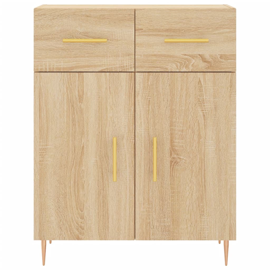 Buffet chêne sonoma 69,5x34x90 cm bois d'ingénierie - XIOS