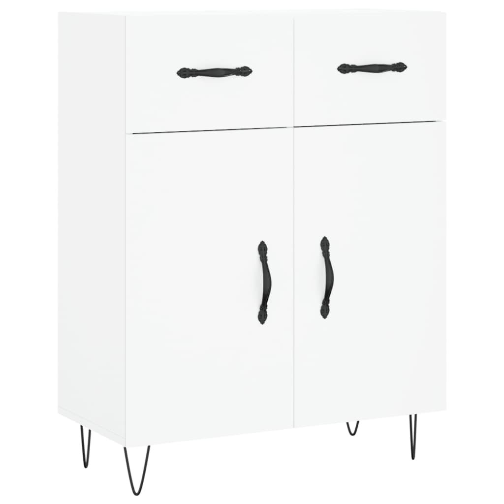 Buffet blanc 69,5x34x90 cm bois d'ingénierie - XIOS