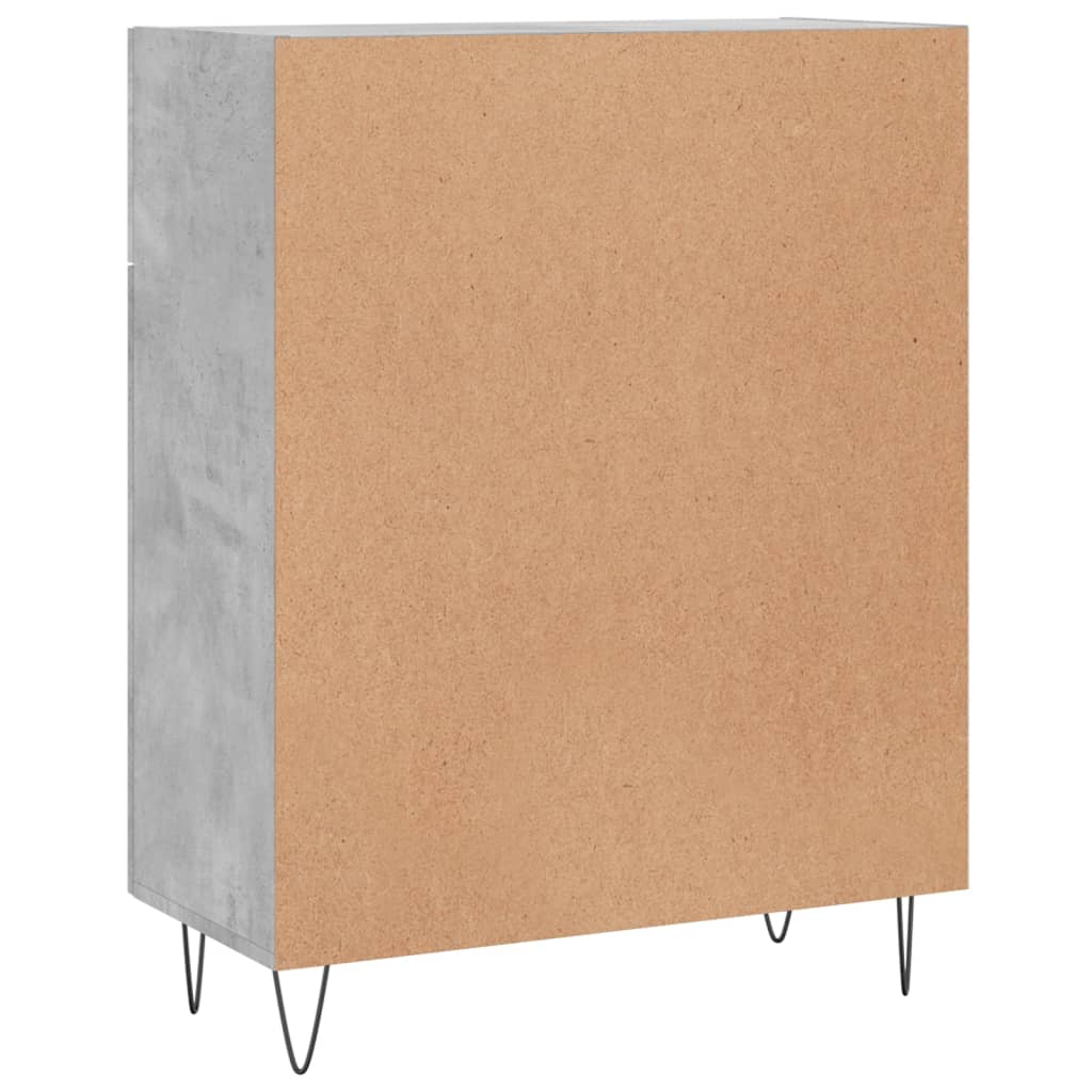 Buffet gris béton 69,5x34x90 cm bois d'ingénierie - XIOS
