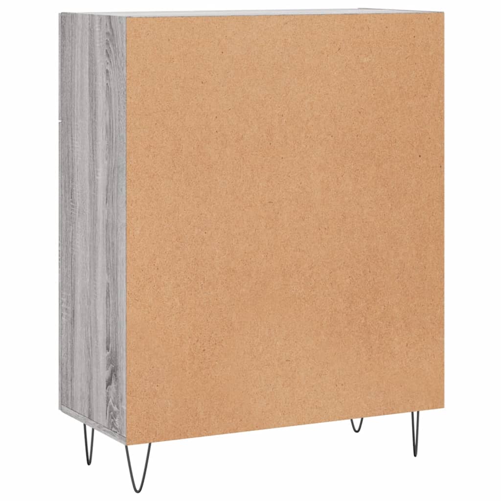 Buffet sonoma gris 69,5x34x90 cm bois d'ingénierie - XIOS