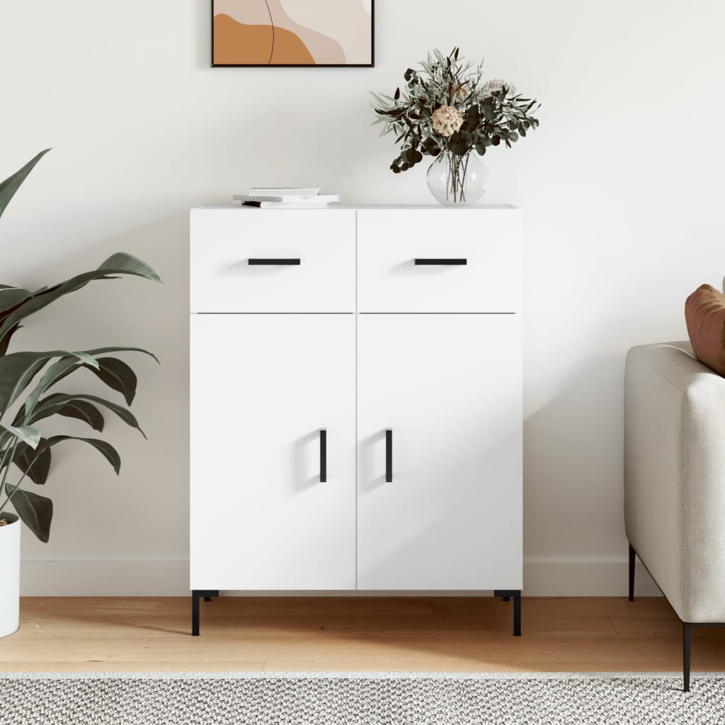 Buffet blanc 69,5x34x90 cm bois d'ingénierie - XIOS