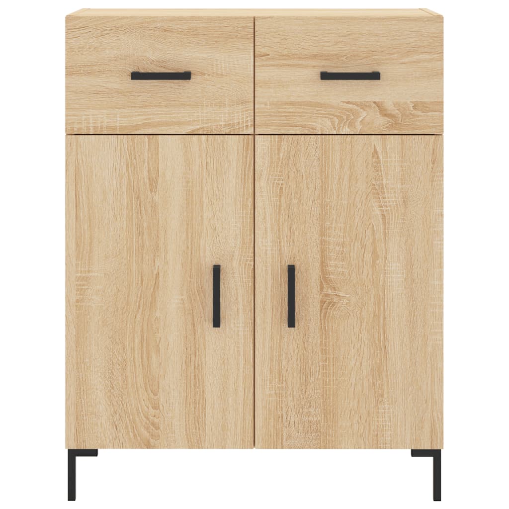 Buffet chêne sonoma 69,5x34x90 cm bois d'ingénierie - XIOS