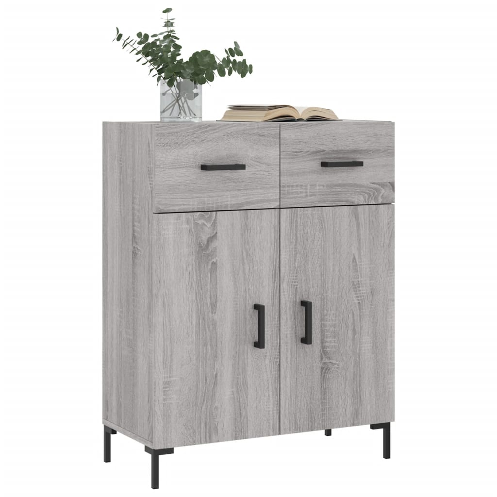 Buffet sonoma gris 69,5x34x90 cm bois d'ingénierie - XIOS