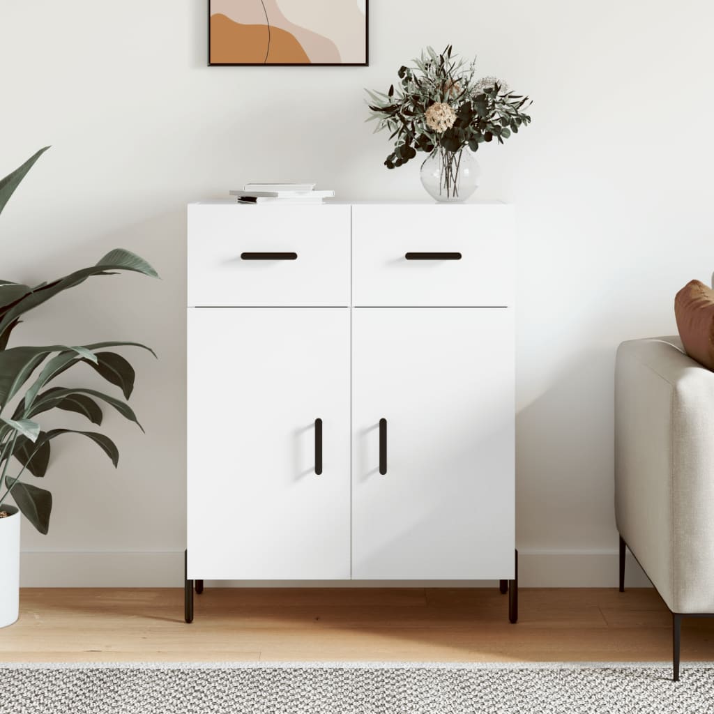 Buffet blanc 69,5x34x90 cm bois d'ingénierie - XIOS