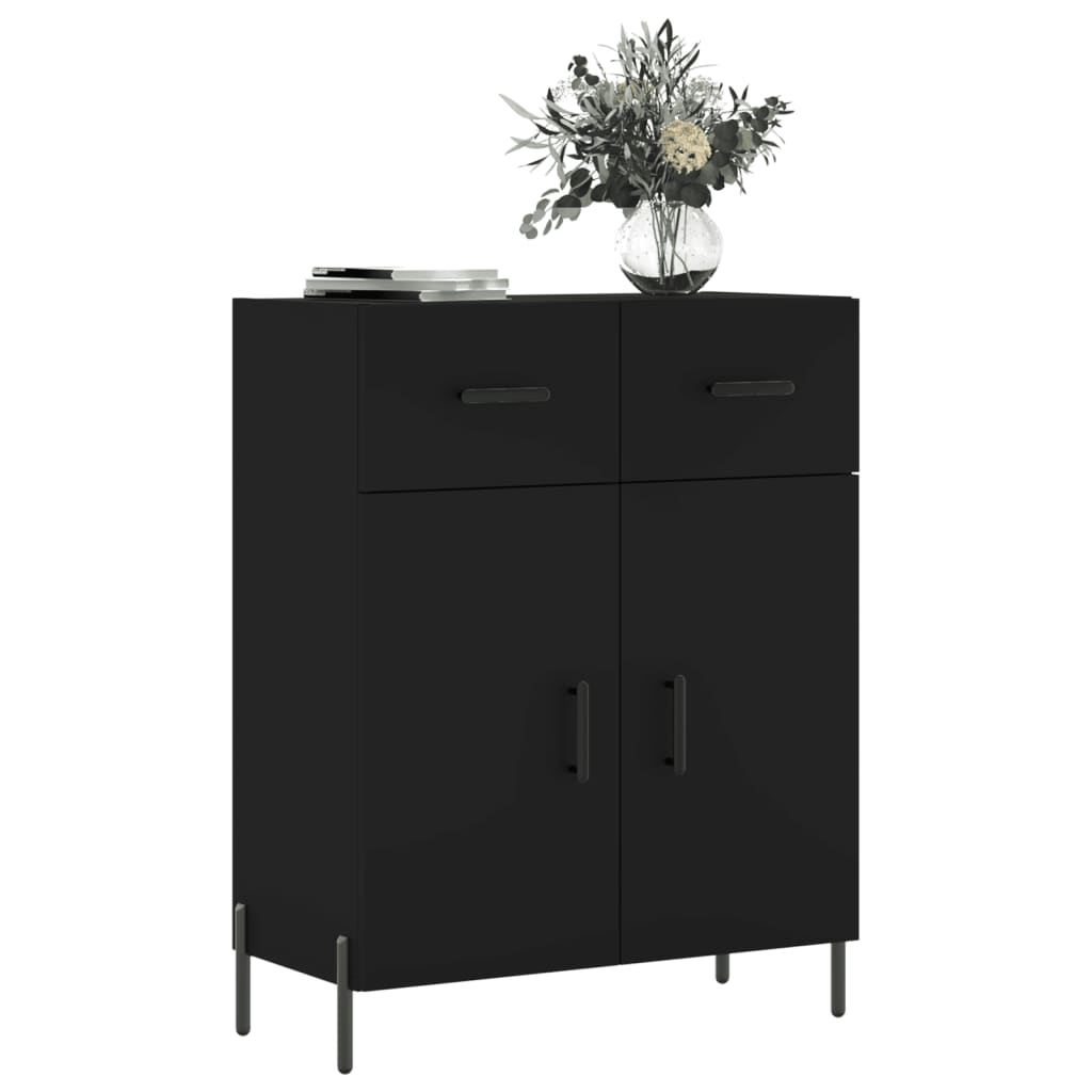 Buffet noir 69,5x34x90 cm bois d'ingénierie Buffets & bahuts vidaXL