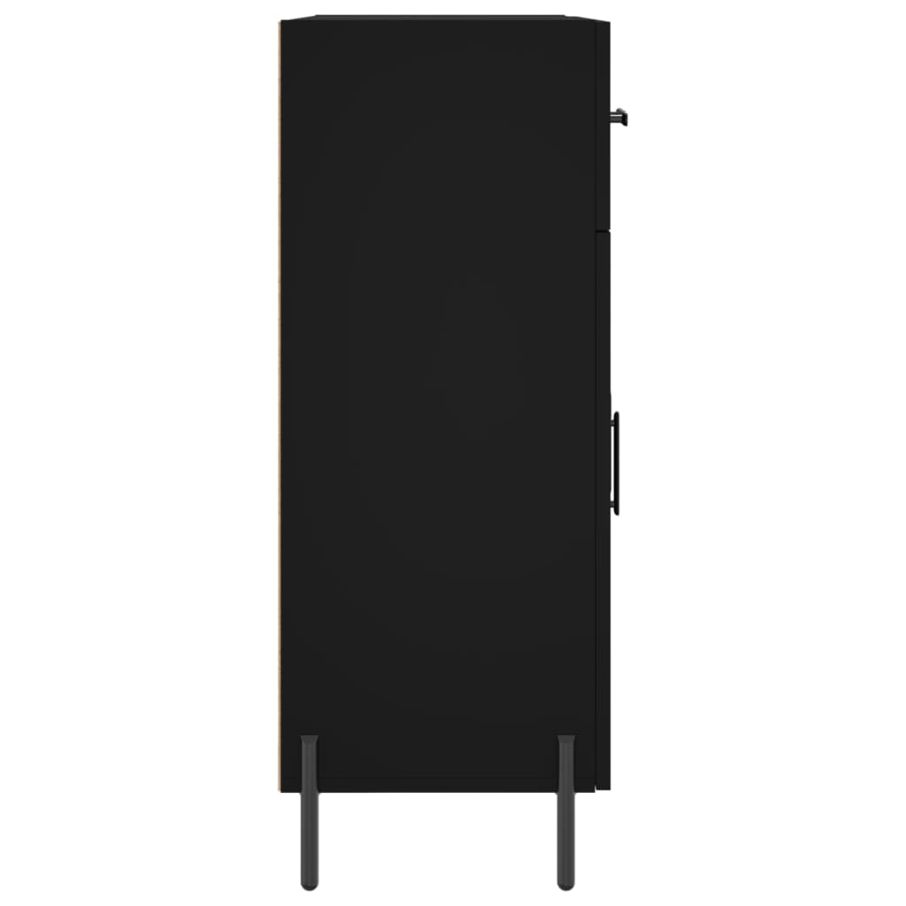 Buffet noir 69,5x34x90 cm bois d'ingénierie Buffets & bahuts vidaXL