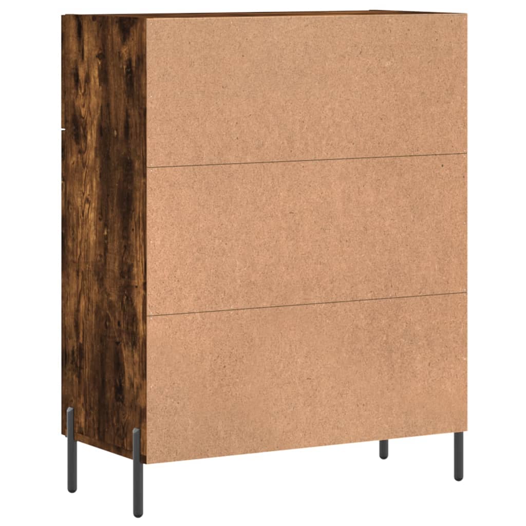 Buffet chêne fumé 69,5x34x90 cm bois d'ingénierie - XIOS