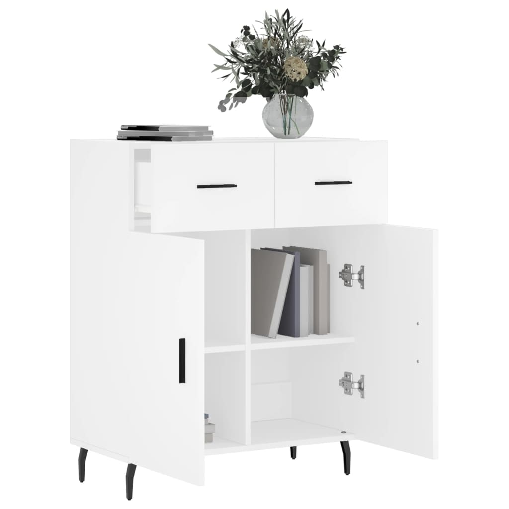 Buffet blanc 69,5x34x90 cm bois d'ingénierie - XIOS