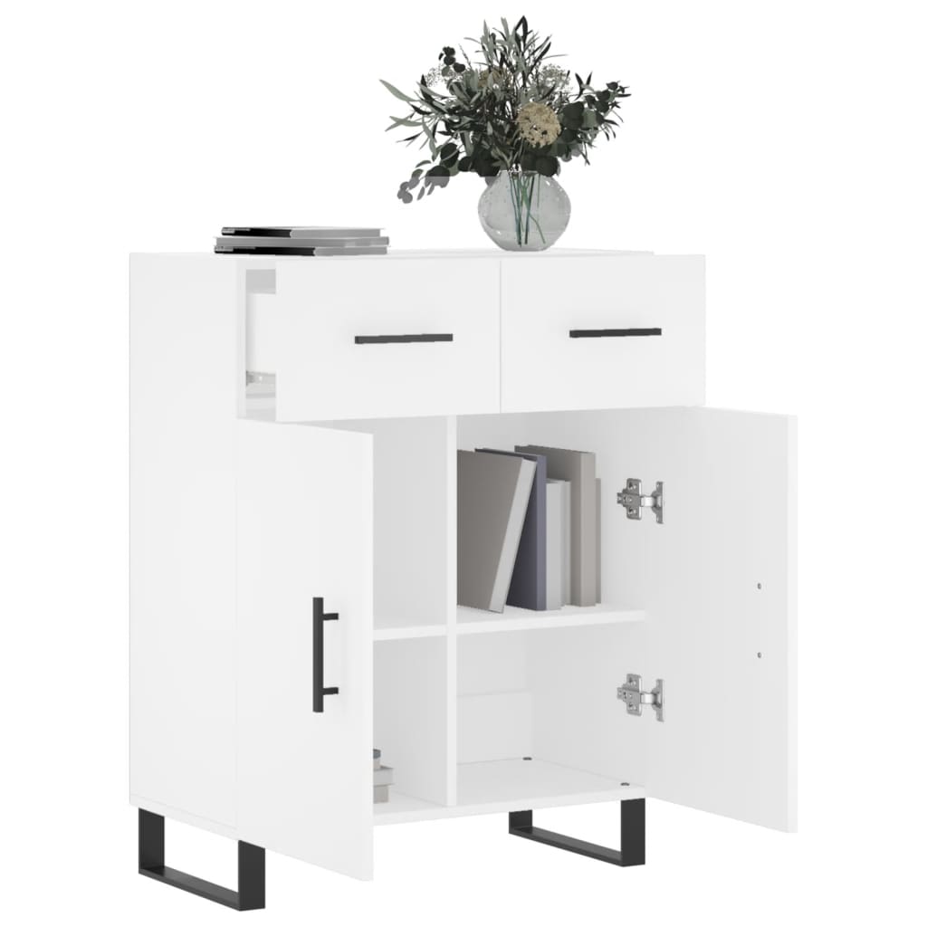 Buffet blanc 69,5x34x90 cm bois d'ingénierie - XIOS