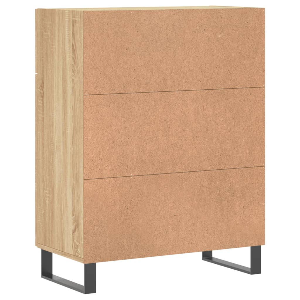 Buffet chêne sonoma 69,5x34x90 cm bois d'ingénierie - XIOS