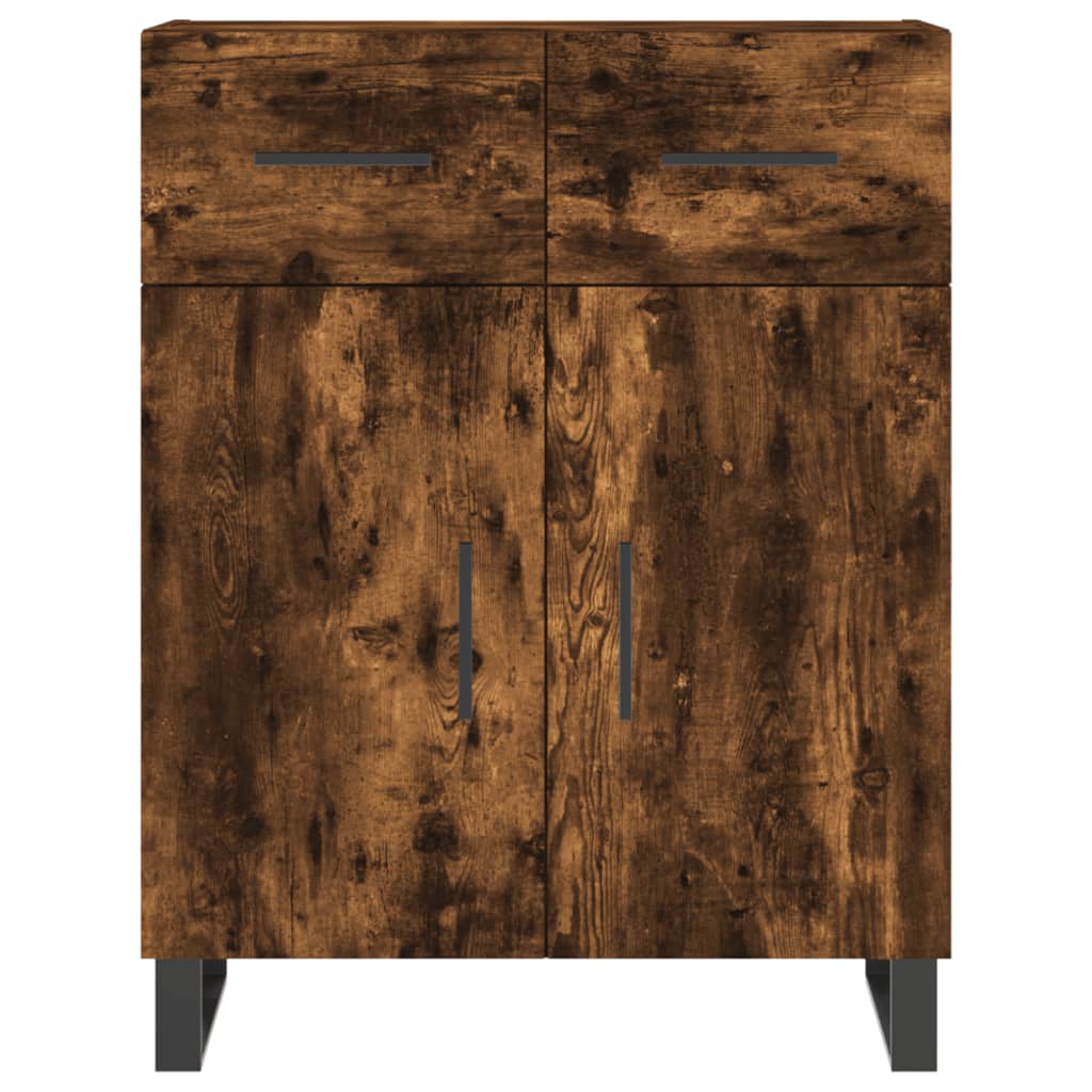 Buffet chêne fumé 69,5x34x90 cm bois d'ingénierie - XIOS